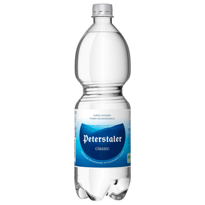 Peterstaler classic natürliches Mineralwasser 1l
